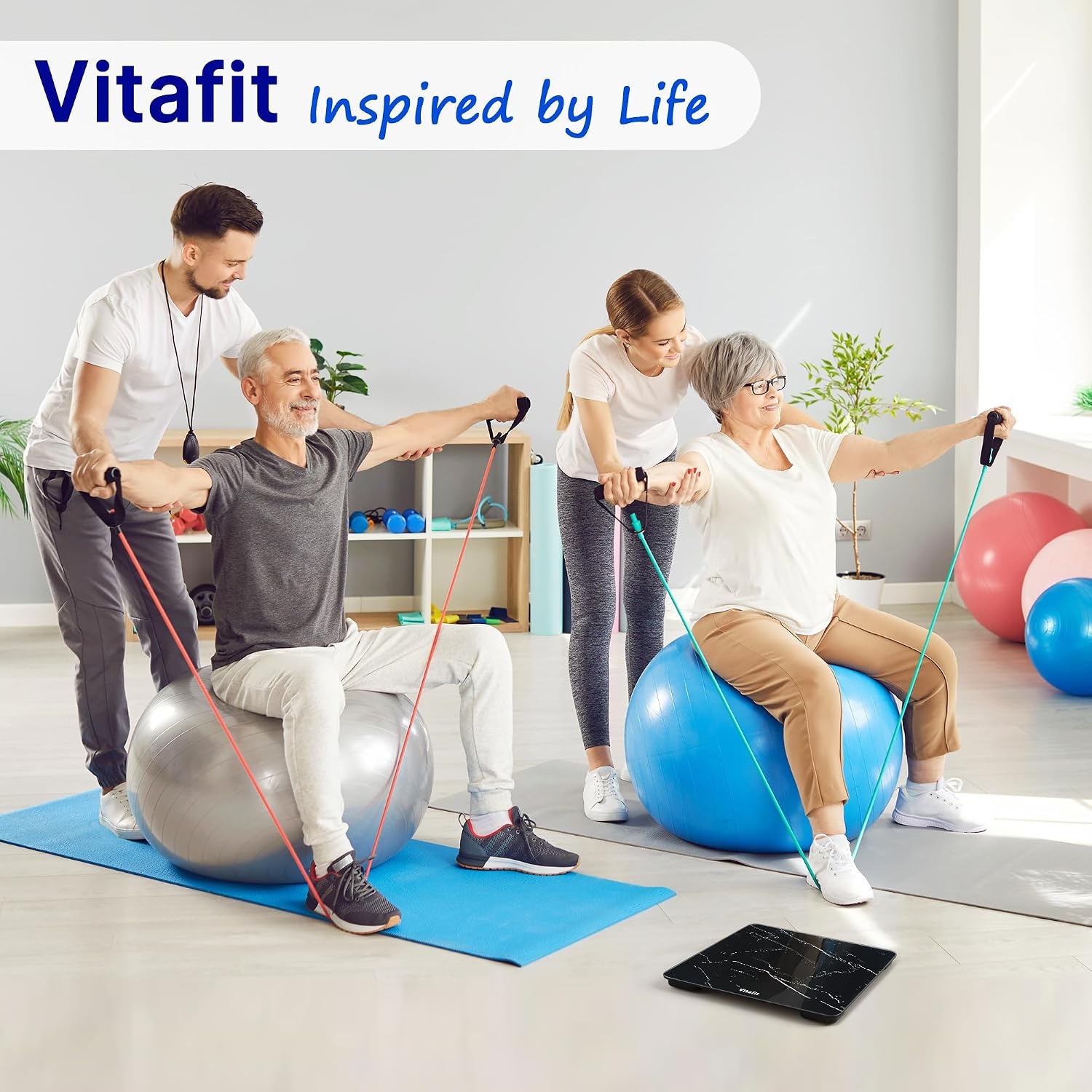 image:imageVitafit Personenwaage Digital Hoch Genauigkeit 005kg Waage Personen 182kg