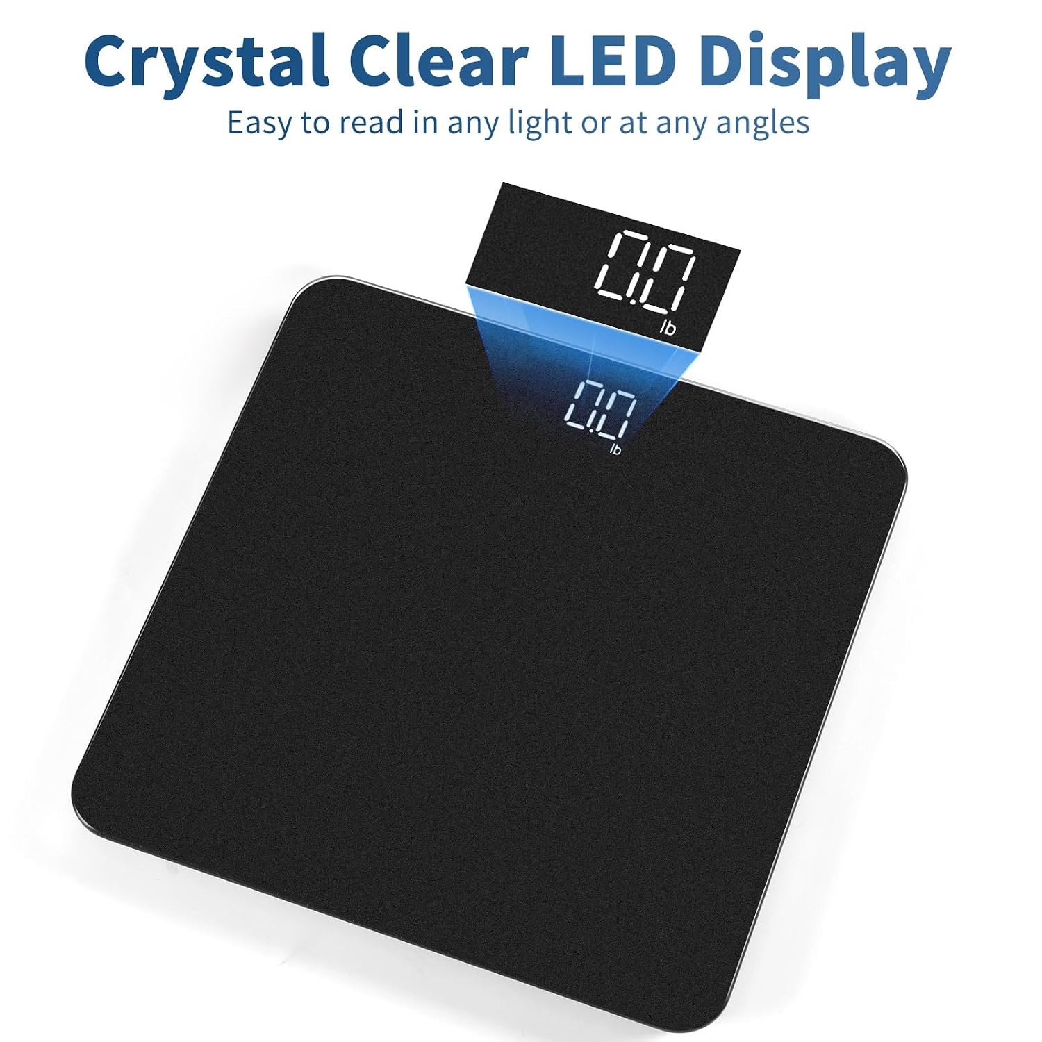 image:imageVitafit Personenwaage Digital Hohe Genauigkeit 005kg Waage Personen 182kgPersonenwaage Silberschwarz Sprhen